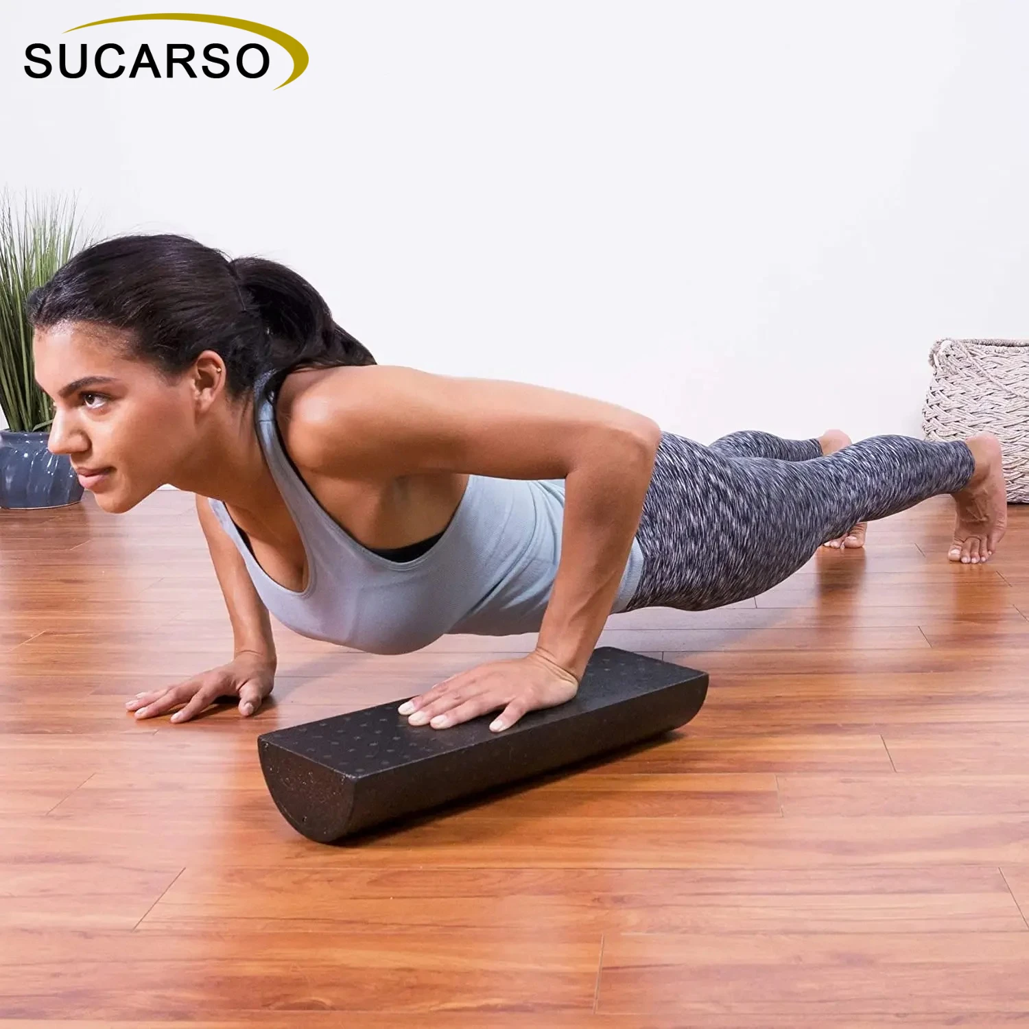 Pilates Yoga Block Exercises - 新しいハーフラウンドEPPフォームローラー、ヨガ、ピラティス、フィットネス、ジム、エクササイズ用ヨガブロック、マッサージ用浮き点付き