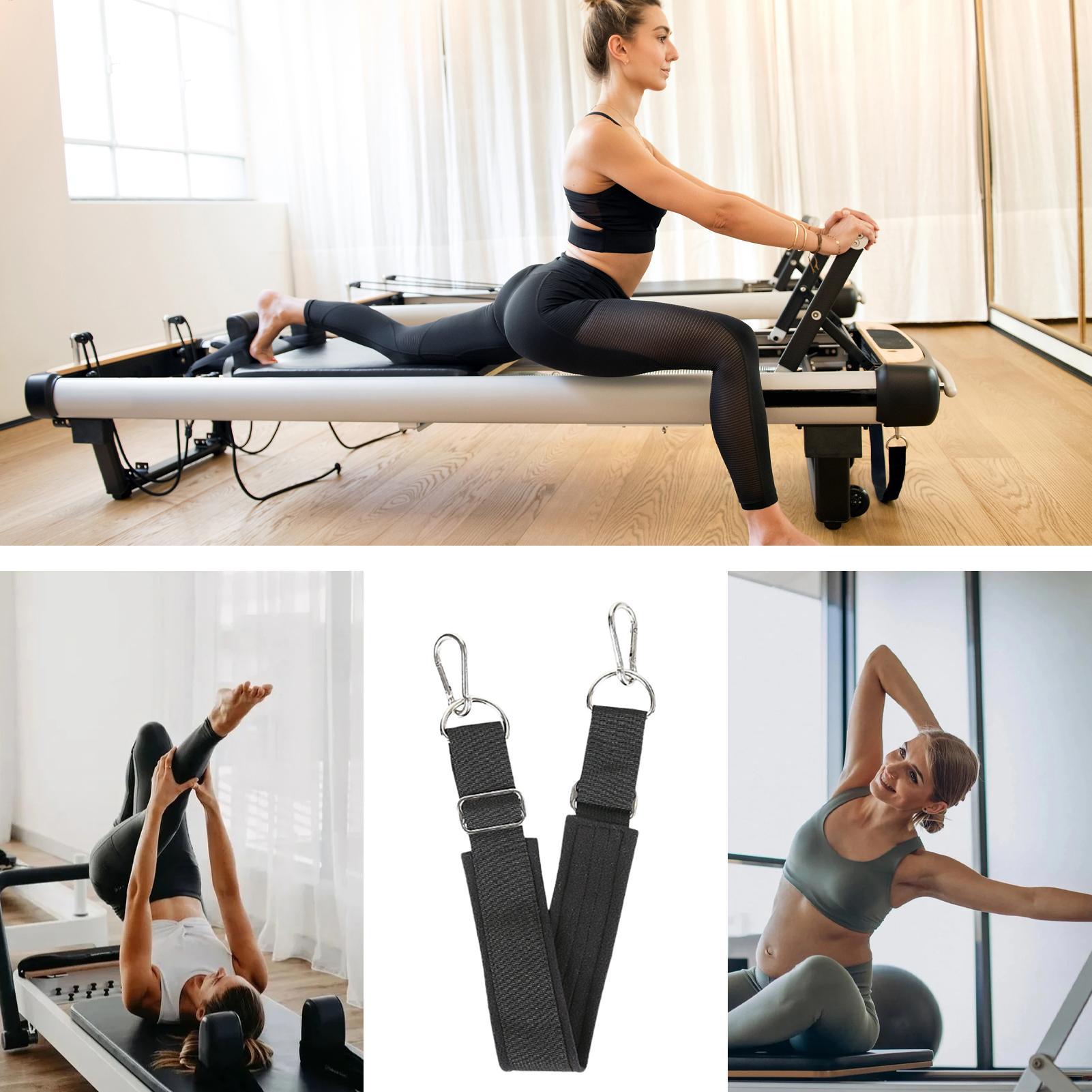 Pilates & Yoga Elastic Band - ピラティスフットストラップ厚みのある調節可能な滑り止め高耐久ヨガピラティスリフォーマーフットストラップホームジムスタジオホテル寮用