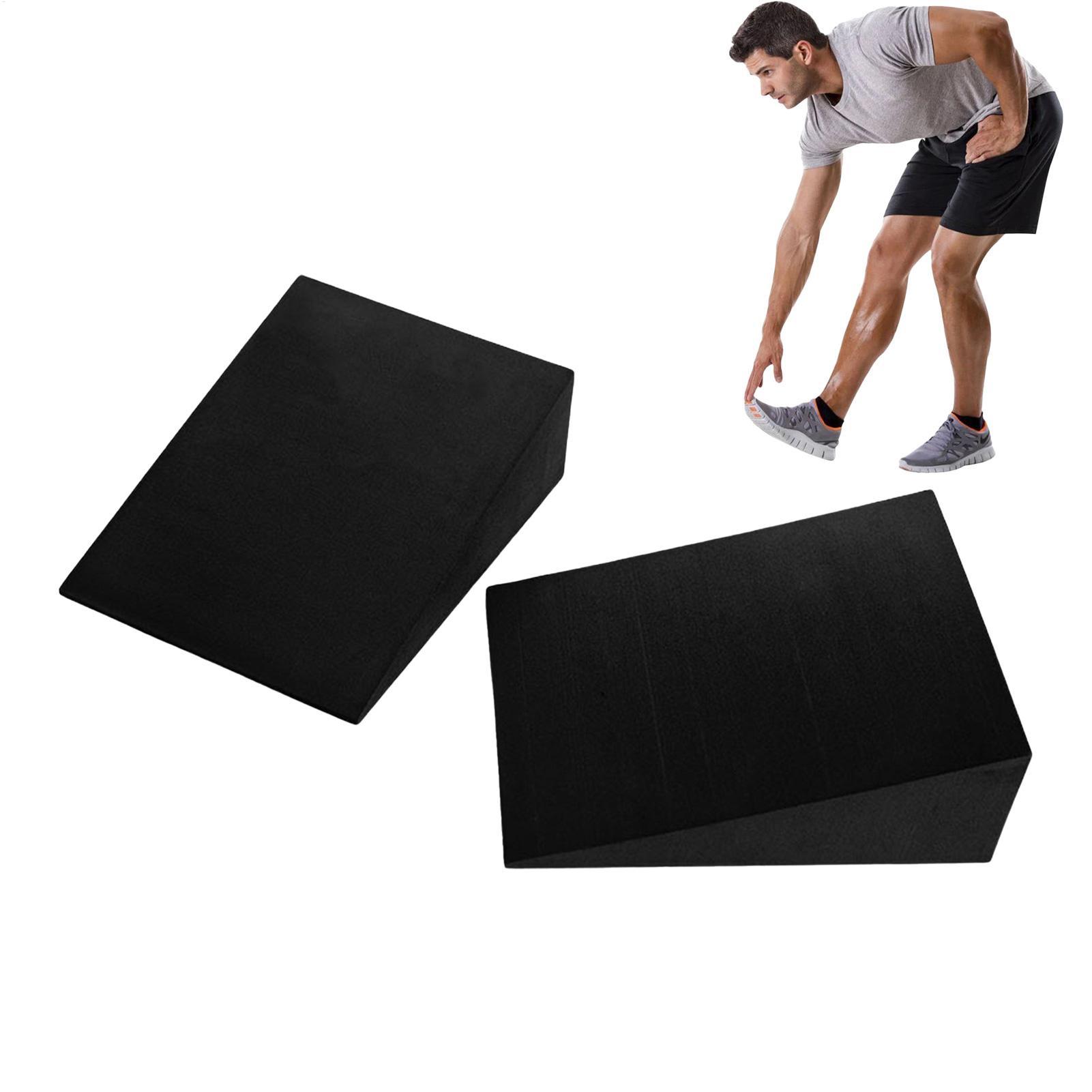 Pilates Yoga Block Exercises - 1 ペアヨガウェッジブロック EVA フォームヨガウェッジストレッチスラントボードエクササイズヨガブロックピラティスウェッジスクワットフィットネスアクセサリー