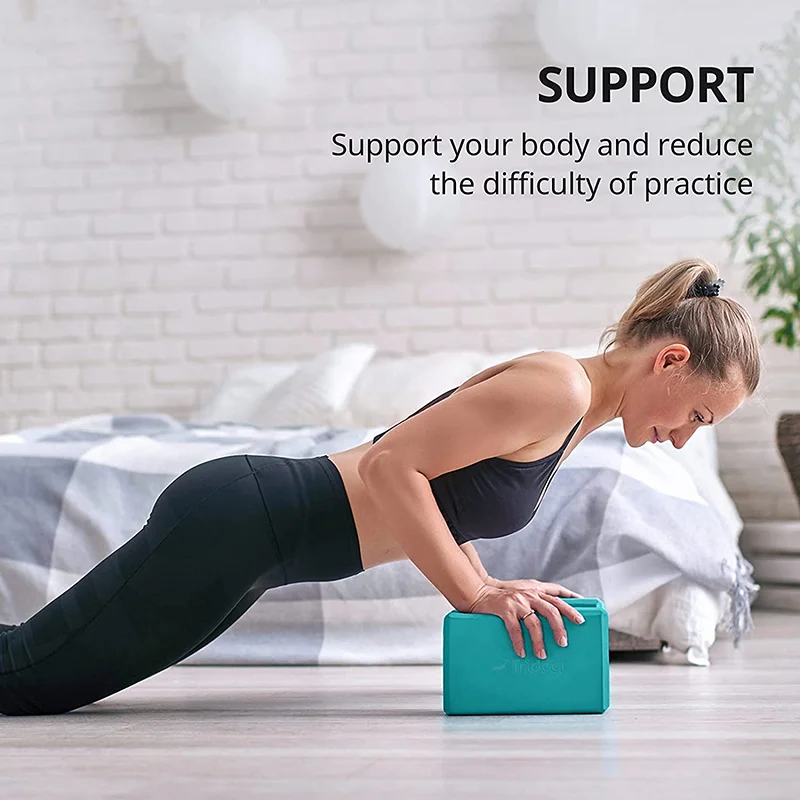 Pilates Yoga Block Exercises - ヨガビルディングブロックキューブ ピラティスブリック 補強マット スポーツヨガ用品 エクササイズ ホームエクササイズ器具