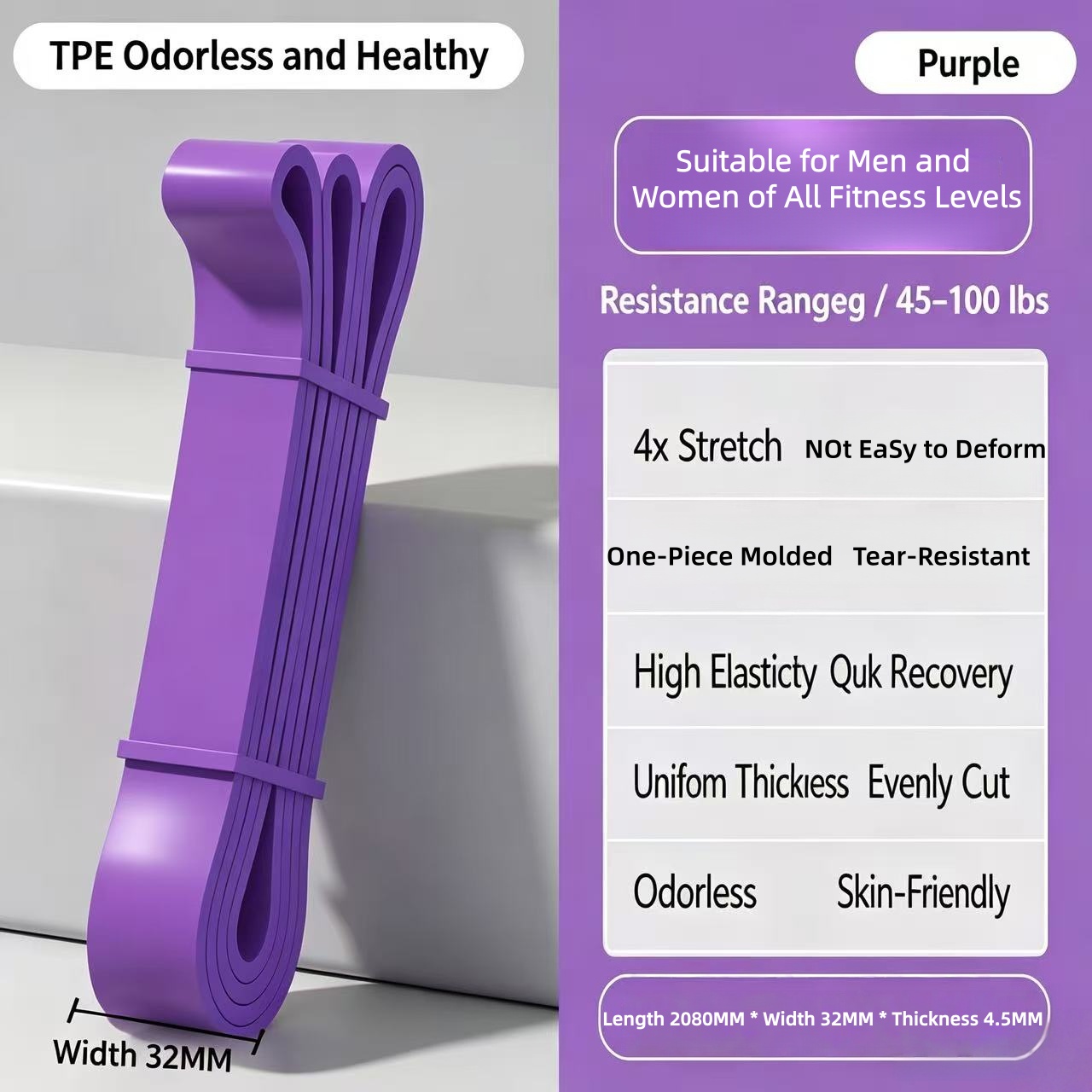 TPEレジスタンスバンド 6段階強度 エクササイズバンド プ - Pilates And Yoga Difference のレビューと価格