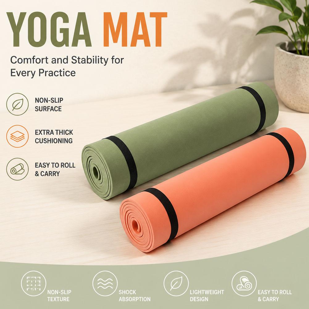 180x50cm ヨガマット 滑り止めスポーツフィットネスマ - Mat Pilates Yoga のレビューと価格