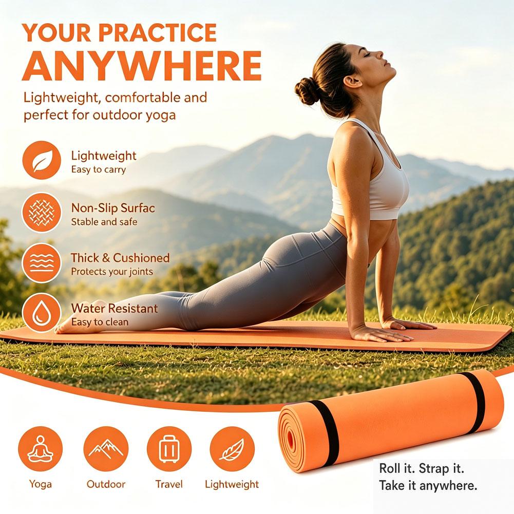180x50cm ヨガマット 滑り止めスポーツフィットネスマ - Mat Pilates Yoga のレビューと価格