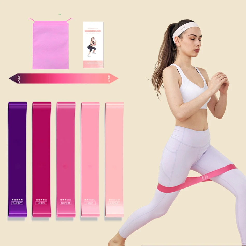 弾性フィットネスレジスタンスバンド、家庭、ヨガ、ピラティス、 - Pilates And Yoga Difference のレビューと価格