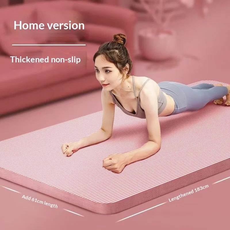 特厚滑り止めヨガマット、衝撃吸収、幅広ピラティスフィットネス - Mat Pilates Yoga のレビューと価格