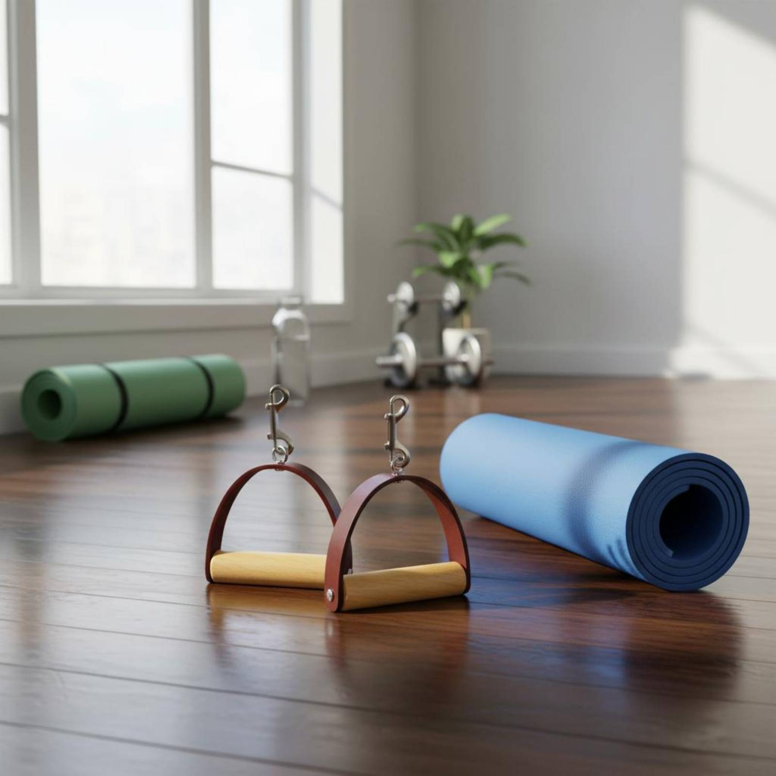 2ピースピラティスリフォーマーハンドル長持ちする金属クリップ - Pilates & Yoga Elastic Band のレビューと価格