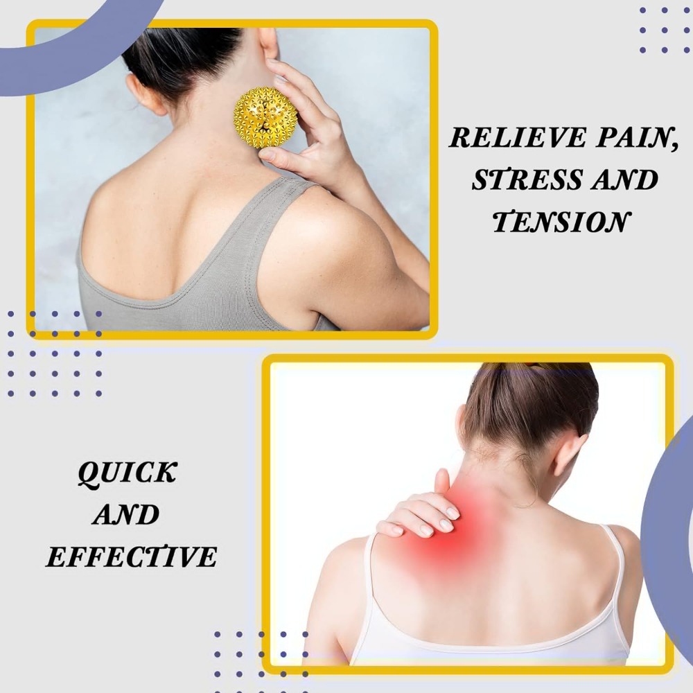 磁気ハリネズミマッサージボール、鍼ボール、中国のストレス解消 - Acupressure Ball Set のレビューと価格