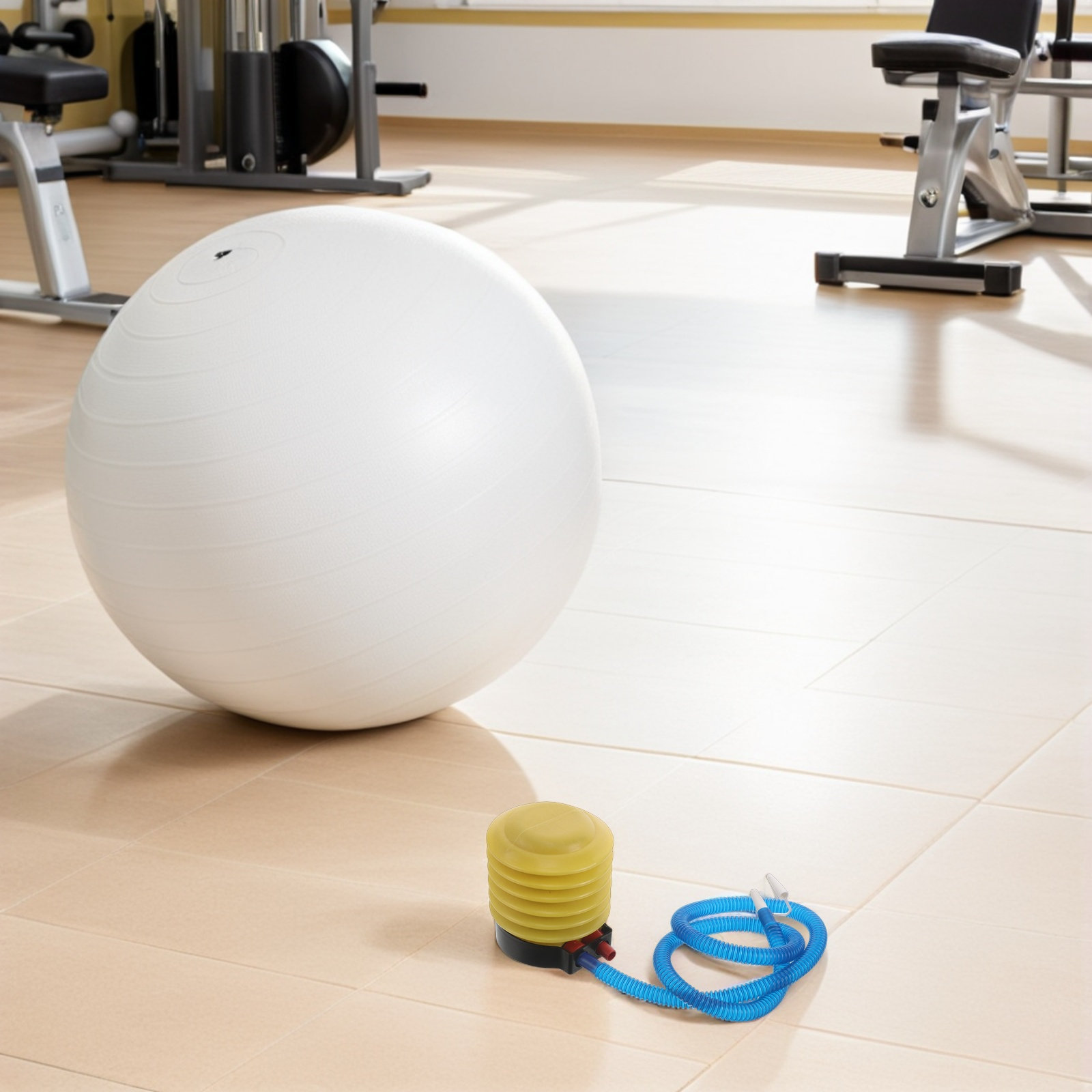 1セットヨガボールポンプ手動フットプレスエアインフレータ、安 - Pilates Yoga &A のレビューと価格