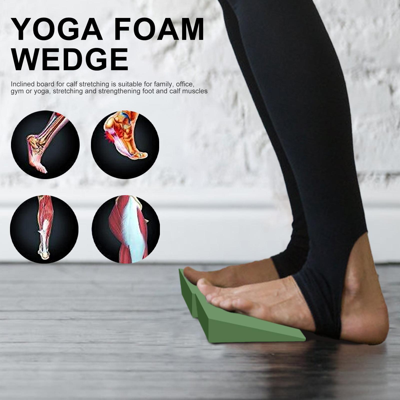 1 ペアヨガウェッジブロック EVA フォームヨガウェッジス - Pilates Yoga Block Exercises のレビューと価格