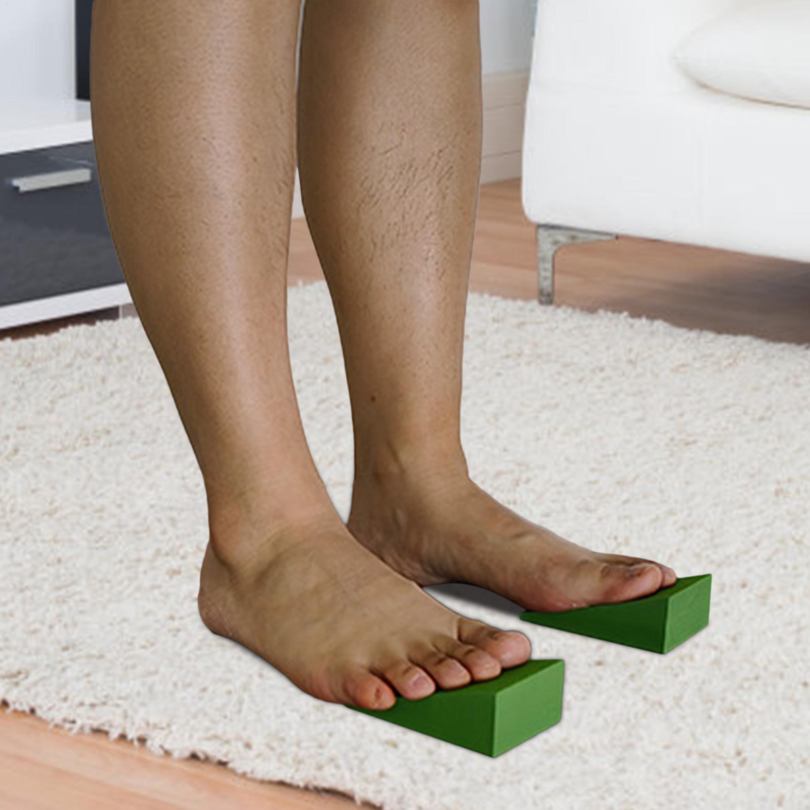 1ペアヨガウェッジブロックEVAフォームヨガウェッジストレッ - Pilates Yoga Block Exercises のレビューと価格