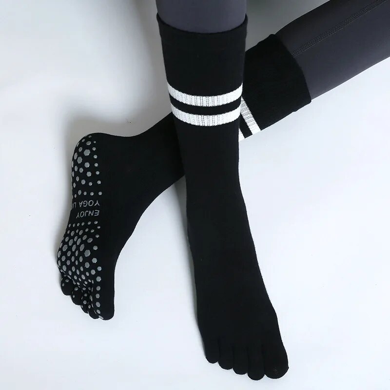 ハーフチューブヨガソックス,通気性,滑り止め,5本の指,スポ - Pilates Yoga &A のレビューと価格