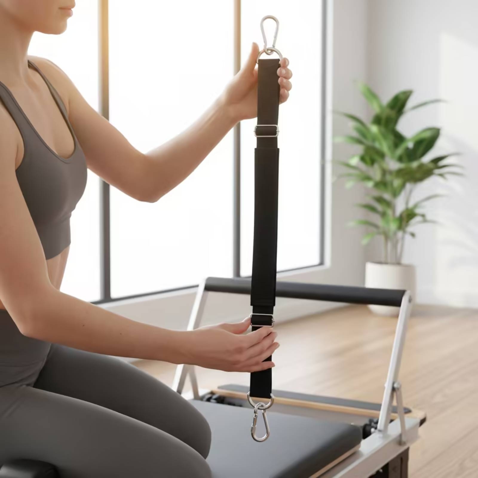 調節可能なフックストラップ ステッチ入りフックストラップ フ - Pilates & Yoga Elastic Band のレビューと価格