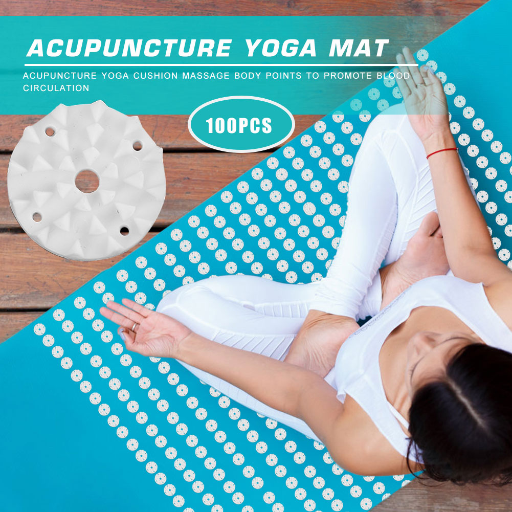 100 ピース/セットロータス指圧ヨガマットスパイクフィット - Mat Pilates Yoga のレビューと価格