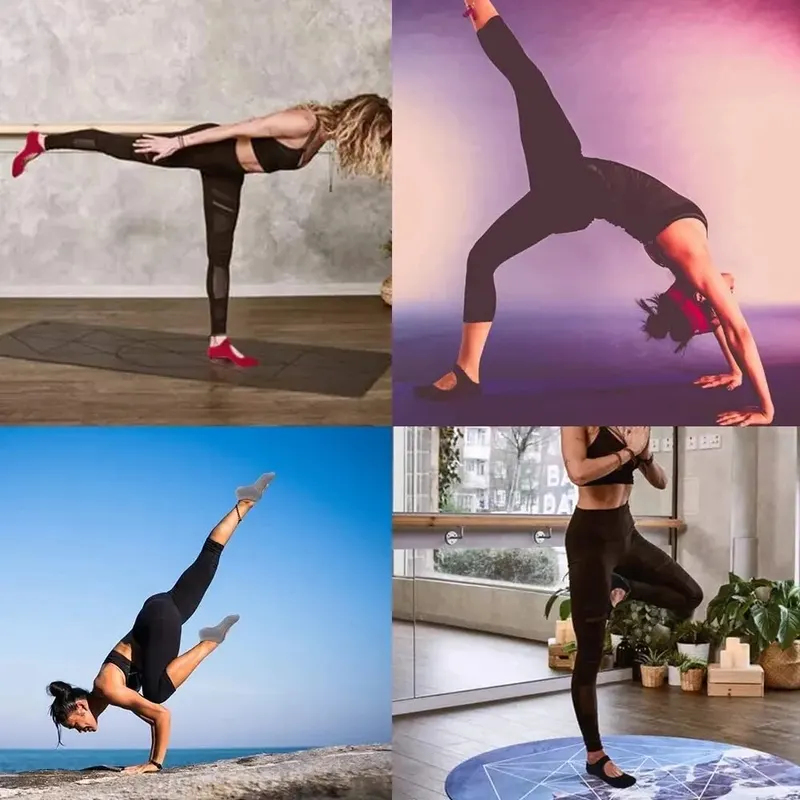 バックレスノンスリップフィットネスヨガソックス綿女性スポーツ - Pilates Yoga &A のレビューと価格
