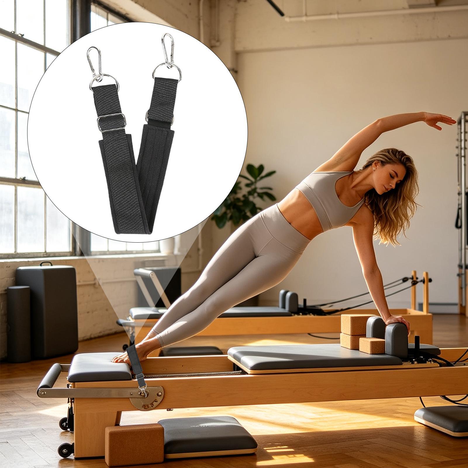 リフォーマーフットストラップ ダブルループ 厚手 滑り止め  - Pilates & Yoga Elastic Band のレビューと価格